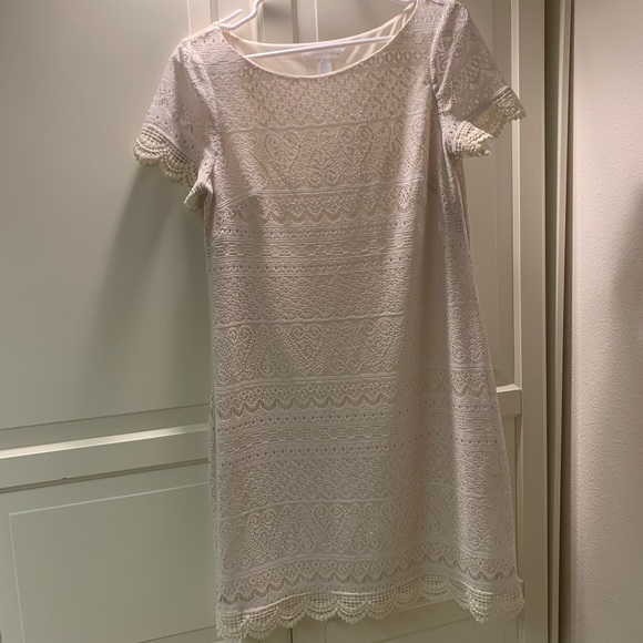 London Times Dresses & Skirts - London Times lace cream Dress